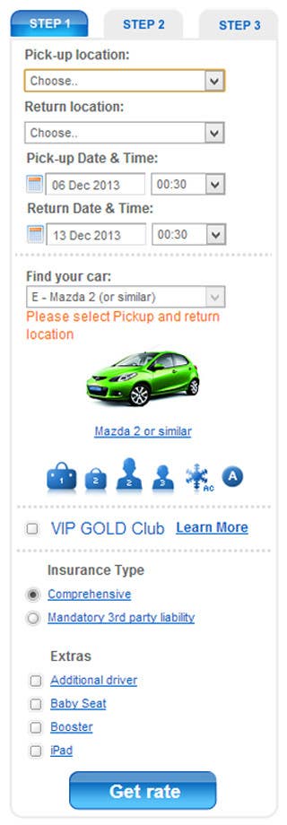 Konkurrenceindlæg #1 for                                                 Design a Website Mockup for Car Rental "MOBILE ONLY"
                                            