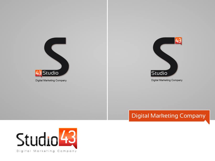 Kilpailutyö #15 kilpailussa                                                 Design a Logo for Studio43
                                            