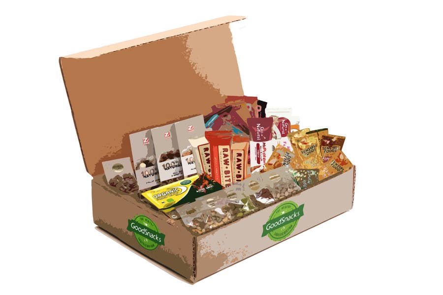 Bài tham dự cuộc thi #5 cho                                                 Help: illustration or photoshopped image of a full snack box
                                            