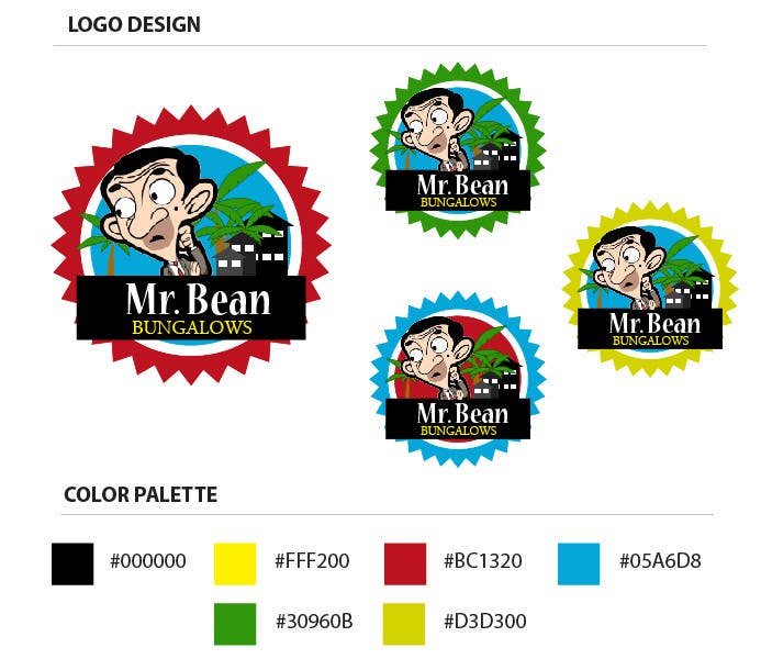 Proposition n°24 du concours                                                 Design a Logo for Bungalow complex "Mr. Bean Bungalows"
                                            