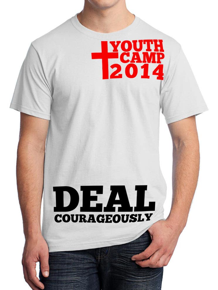 Penyertaan Peraduan #12 untuk                                                 Design a T-Shirt with the slogan "Deal Courageously"
                                            