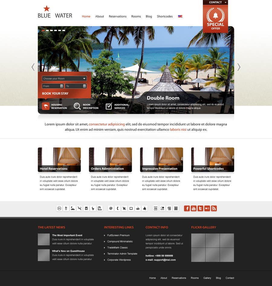 Contest Entry #35 for                                                 Website Design for Hotels and Resorts
                                            