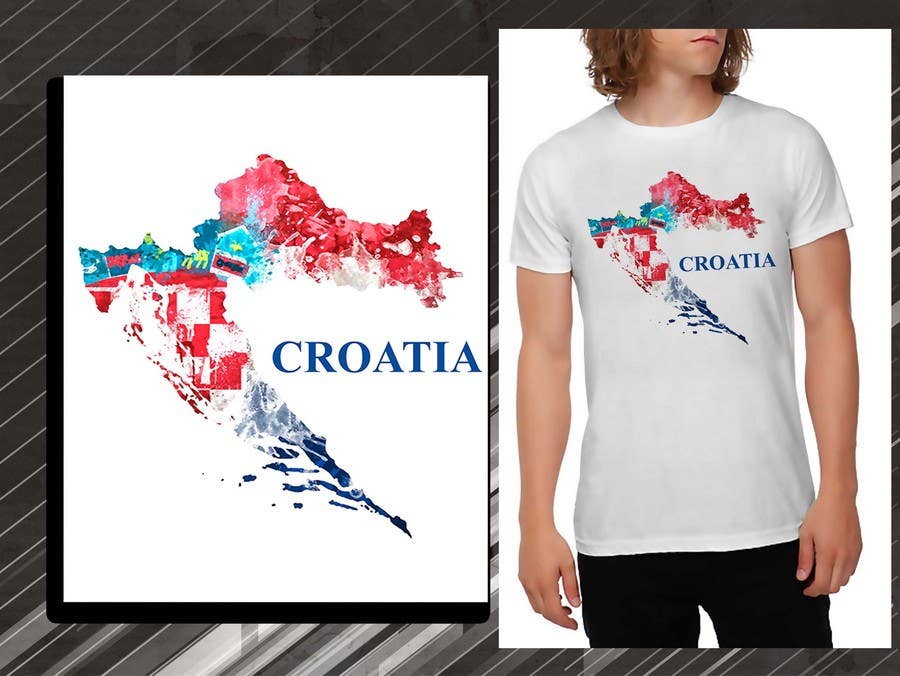Bài tham dự cuộc thi #27 cho                                                 Design a Croatian fan T-shirt
                                            