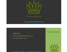 #55 para Design some Business Cards for Green Queen por mogharitesh