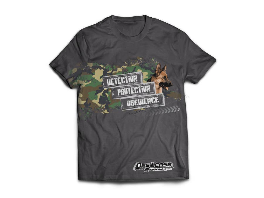 Penyertaan Peraduan #48 untuk                                                 Design a T-Shirt for K9 Training Business
                                            