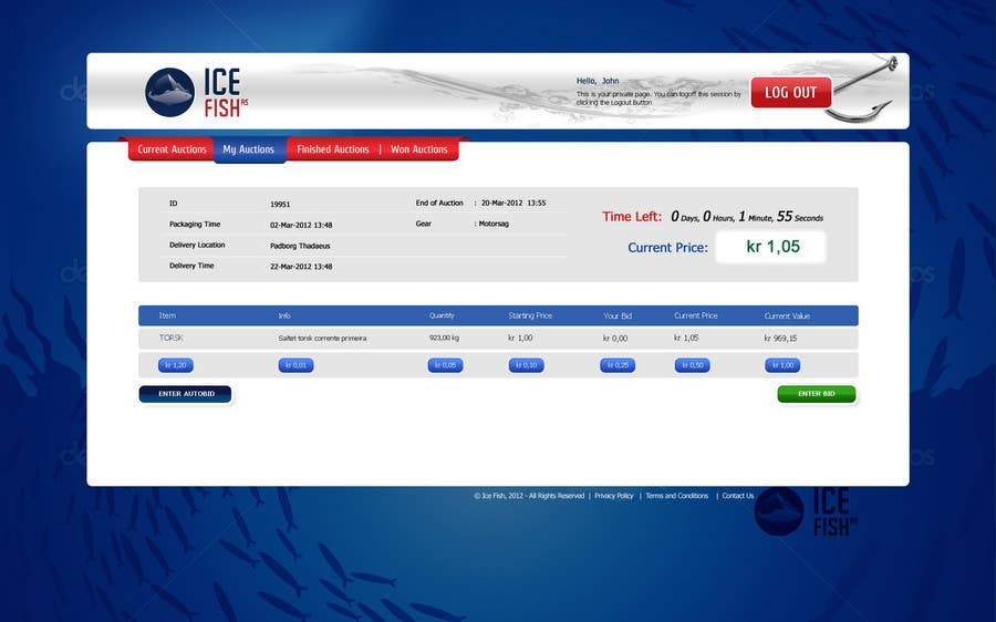 Entri Kontes #12 untuk                                                Website Design for Ice Fish AS
                                            