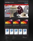 Graphic Design Konkurrenceindlæg #8 for Design a Website Mockup for a custom apparel business