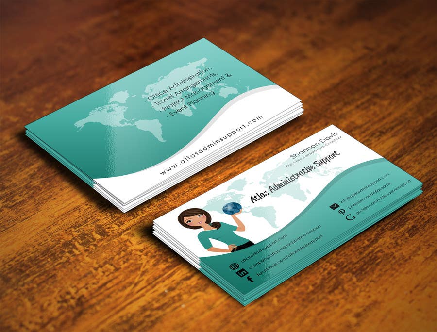 Proposition n°36 du concours                                                 Design some Business Cards for Atlas Administrative Support
                                            