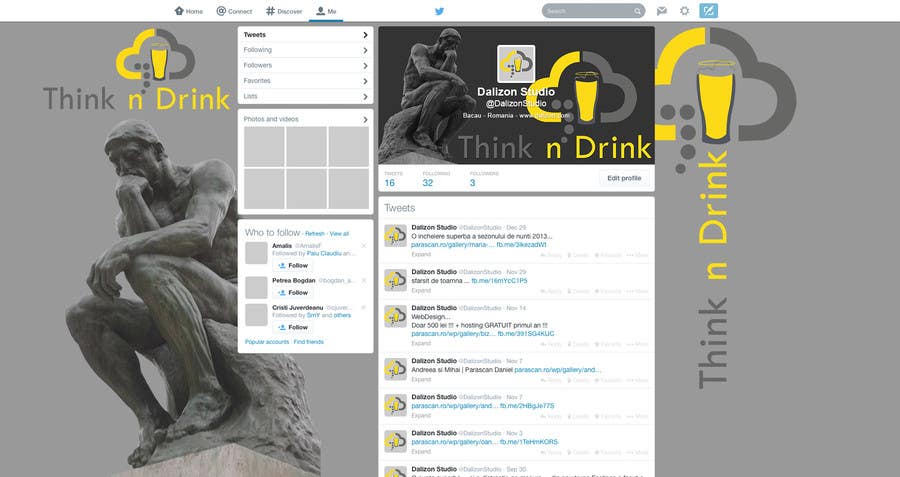 Penyertaan Peraduan #5 untuk                                                 Design a Twitter background for Professional Group
                                            