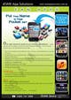 Kilpailutyön #10 pienoiskuva kilpailussa                                                     Fact sheet/flyer for a Fan Smartphone App
                                                