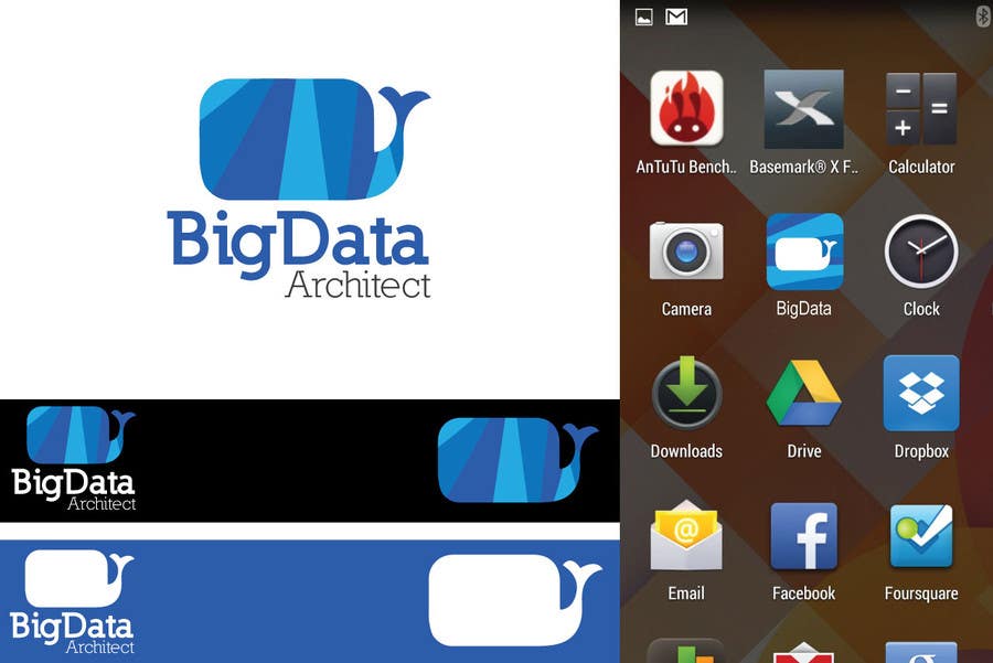 Penyertaan Peraduan #373 untuk                                                 Design a Logo for "Big Data Architect"
                                            