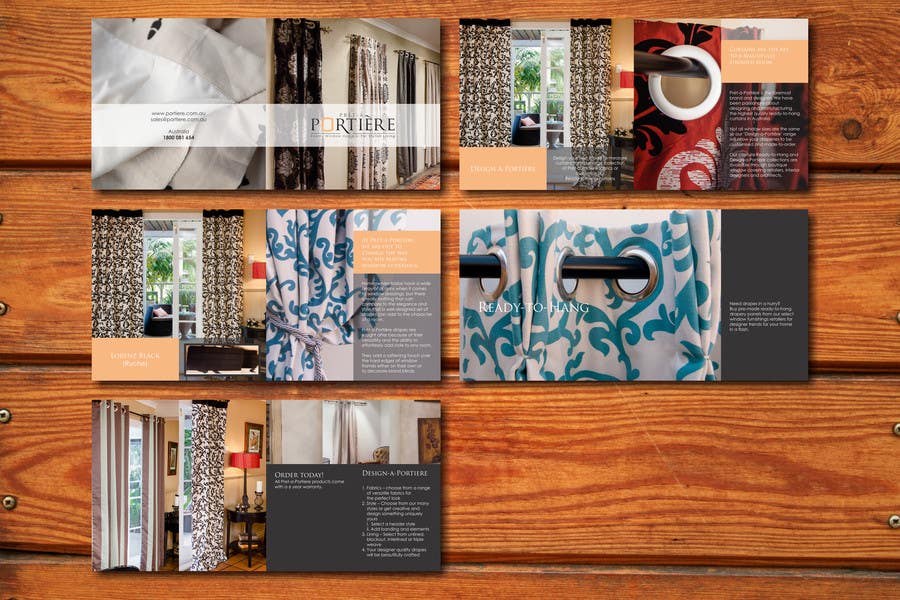 Contest Entry #8 for                                                 Design a Brochure for curtain and fabric company
                                            