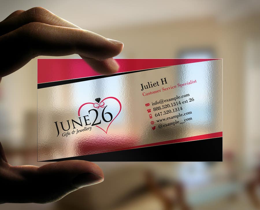 Proposition n°16 du concours                                                 Gifts & Jewellery Couple Store 2 Business Card Design
                                            