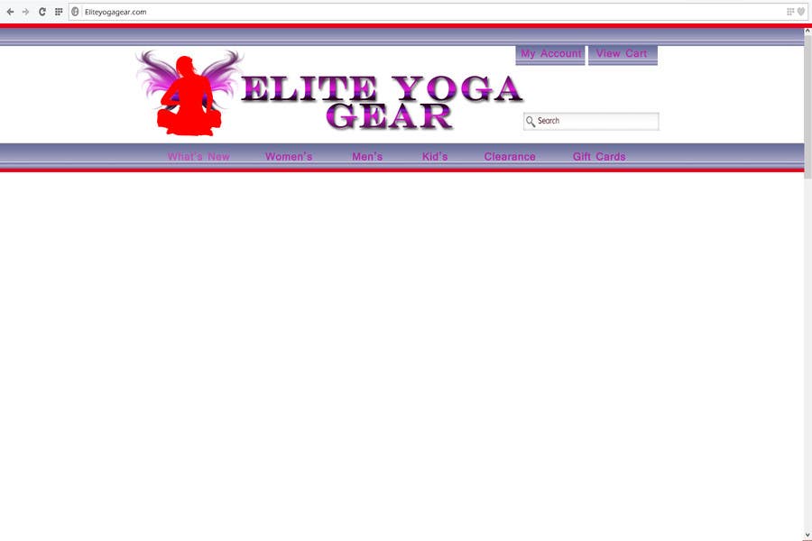 Penyertaan Peraduan #56 untuk                                                 Design a Website Mockup for Elite Yoga Gear
                                            