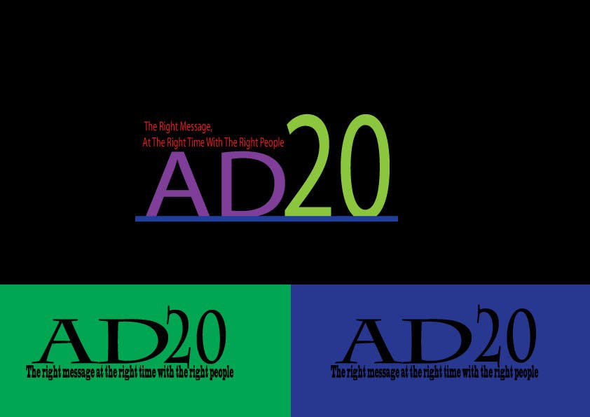 Bài tham dự cuộc thi #3 cho                                                 Design a Logo for Ad20
                                            