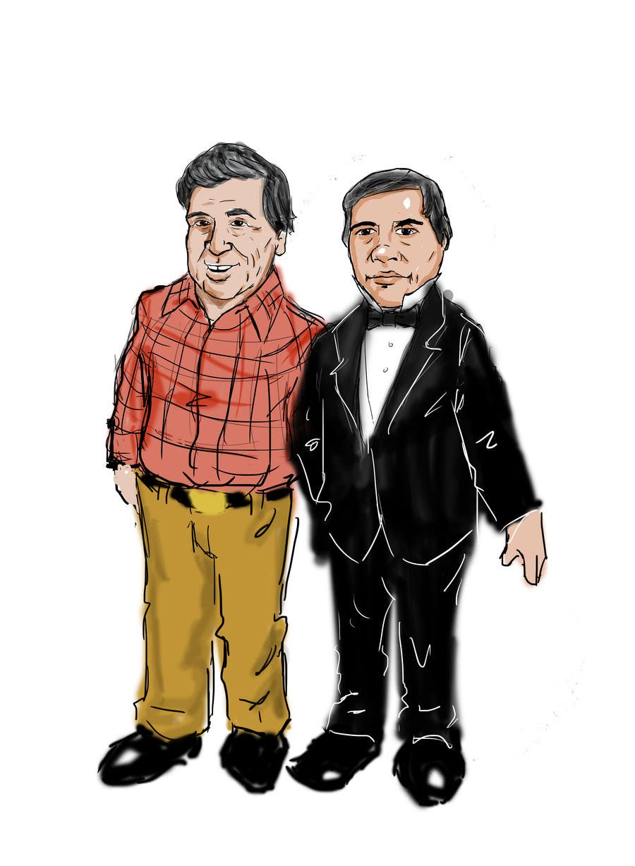 Kilpailutyö #3 kilpailussa                                                 Cartoon Drawing of Cesar Chavez and Benito Juarez
                                            