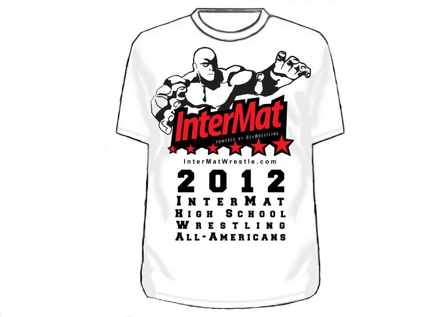 Entri Kontes #16 untuk                                                T-shirt Design for InterMatWrestle.com
                                            