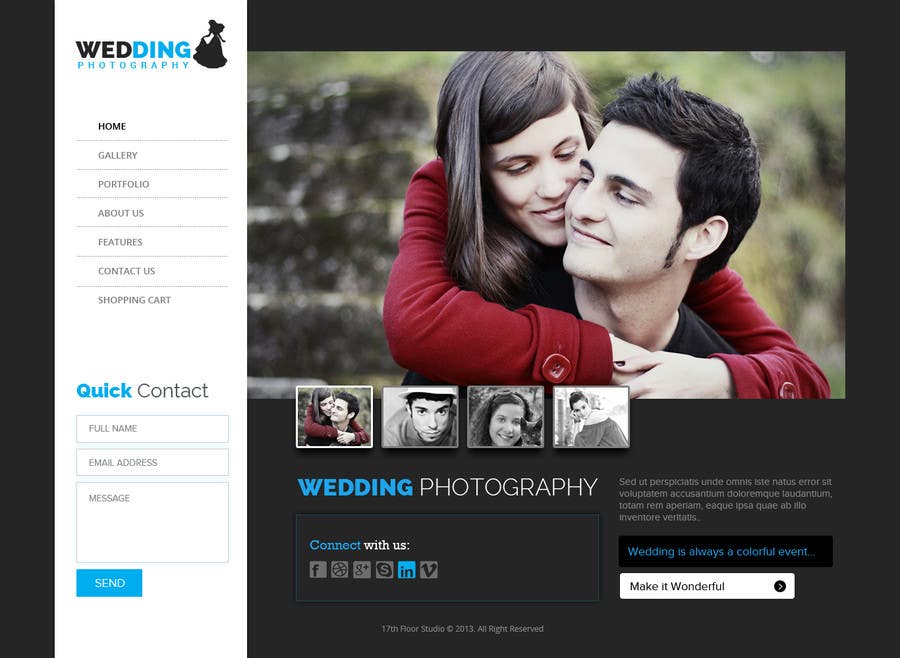 Proposition n°19 du concours                                                 Build a Website for Wedding Photographer
                                            