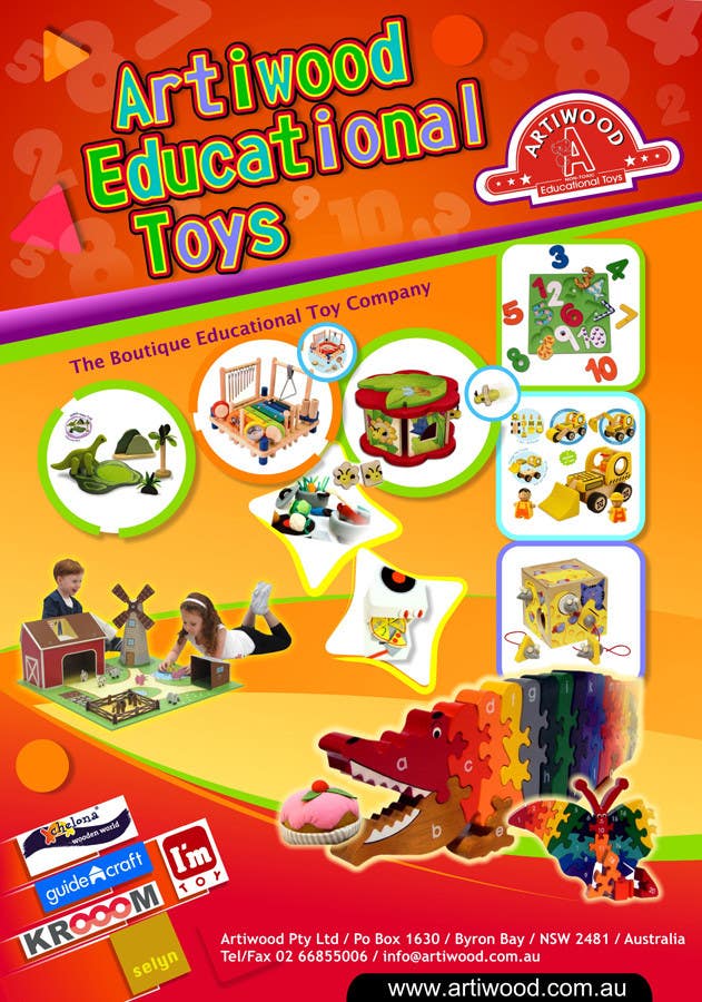 Inscrição nº 10 do Concurso para                                                 Advertisement Design for Artiwood Educational Toys (A4)
                                            