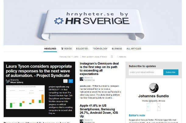 Konkurrenceindlæg #13 for                                                 Designa en banner for hrnyheter.se
                                            