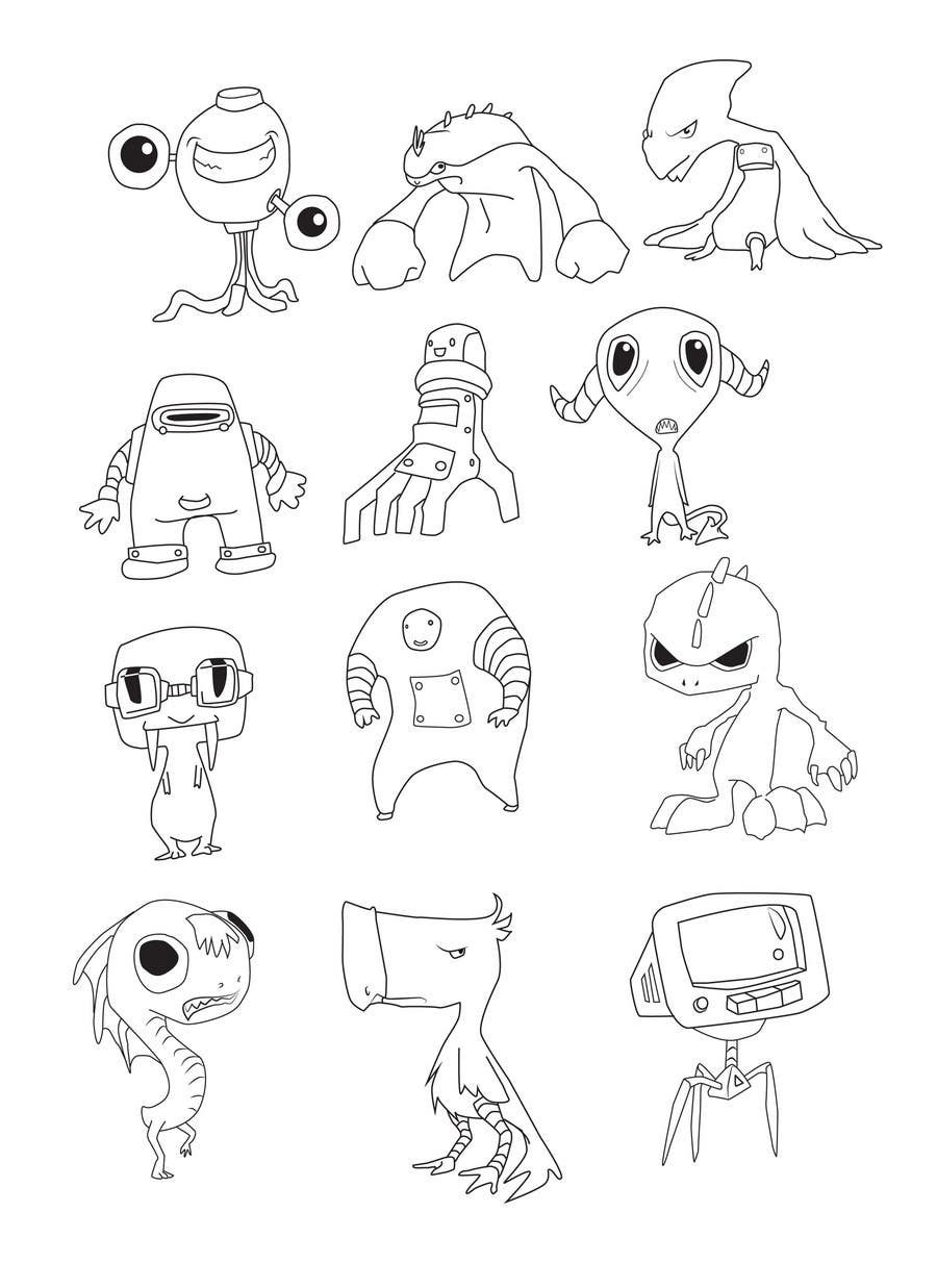 Inscrição nº 21 do Concurso para                                                 Funny Monster Robot Illustrations Wanted
                                            