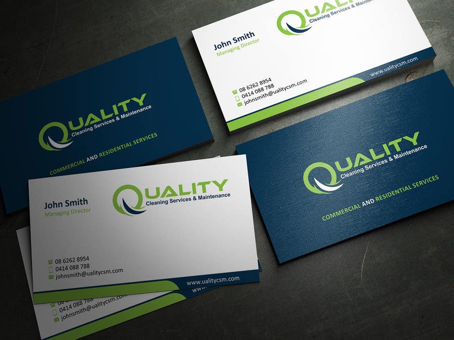 Contest Entry #11 for                                                 Business Cards for Cleaning Company
                                            