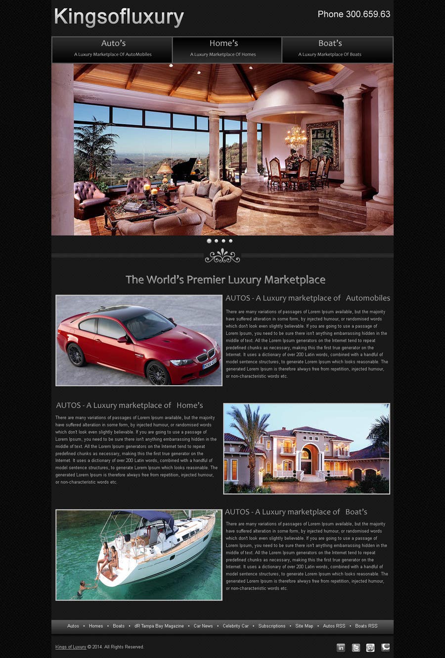 Inscrição nº 19 do Concurso para                                                 Design a Website Mockup for  Subscription Luxury website
                                            