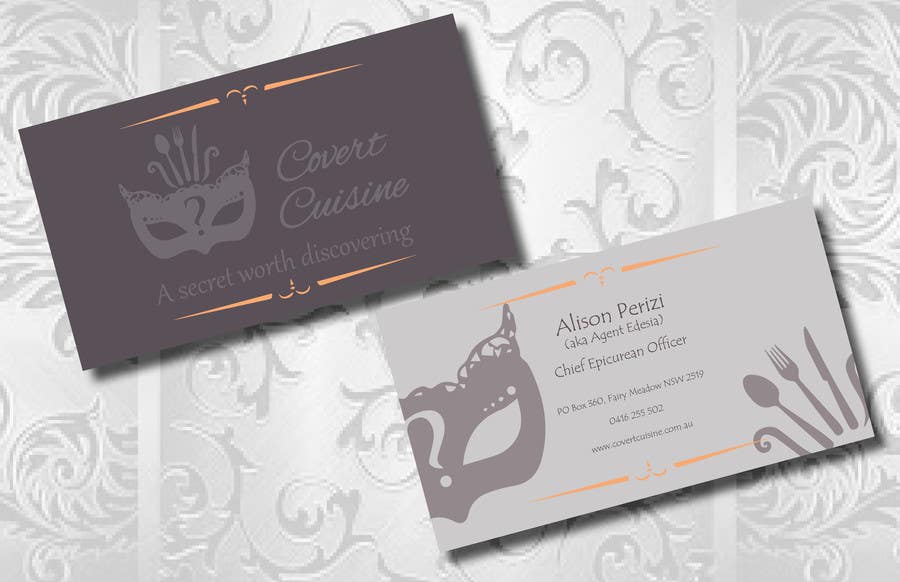 Bài tham dự cuộc thi #24 cho                                                 Design some Business Cards for Covert Cuisine
                                            
