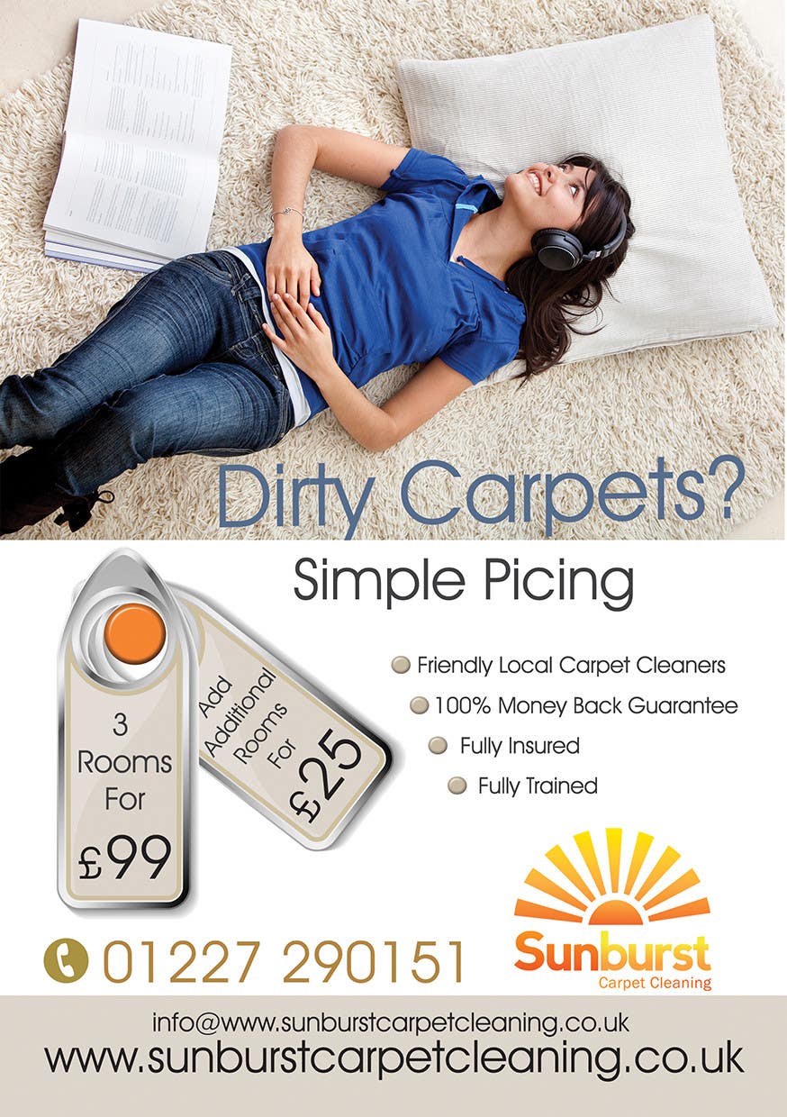 Inscrição nº 37 do Concurso para                                                 Design a Flyer for a carpet cleaning business. DOUBLE sided
                                            