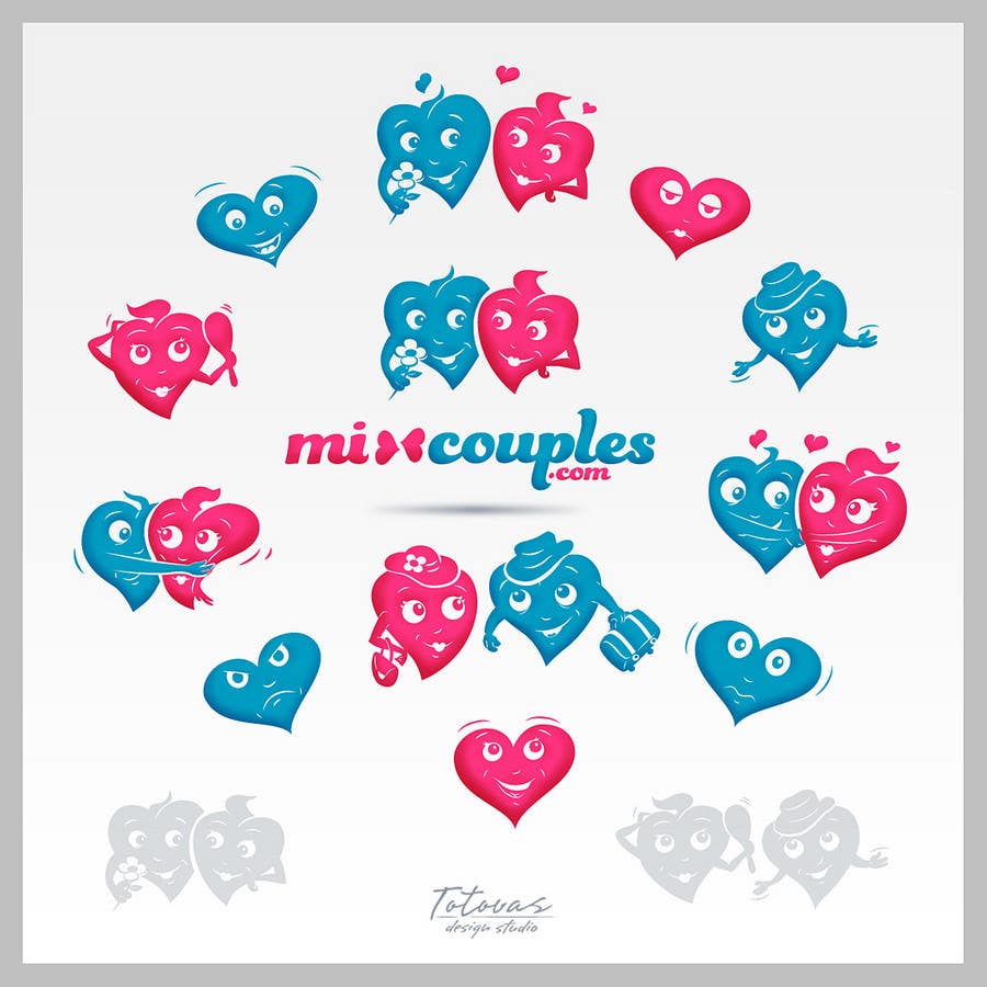 Entri Kontes #714 untuk                                                Logo Design for mixcouples.com
                                            
