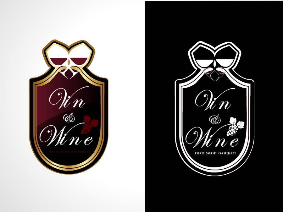 Penyertaan Peraduan #422 untuk                                                 Logo Design for Vin & Wine - events, courses & consultancy
                                            