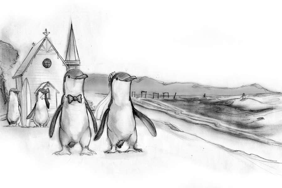 
                                                                                                                        Proposition n°                                            43
                                         du concours                                             Drawing / cartoon for wedding invite with penguins near the surf
                                        
