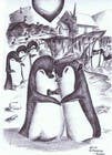 Proposition n° 58 du concours Graphic Design pour Drawing / cartoon for wedding invite with penguins near the surf