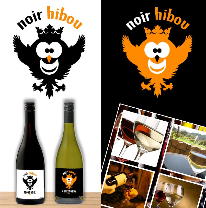 Kilpailutyö #7 kilpailussa                                                 Graphic Design for an online custom wine label company
                                            
