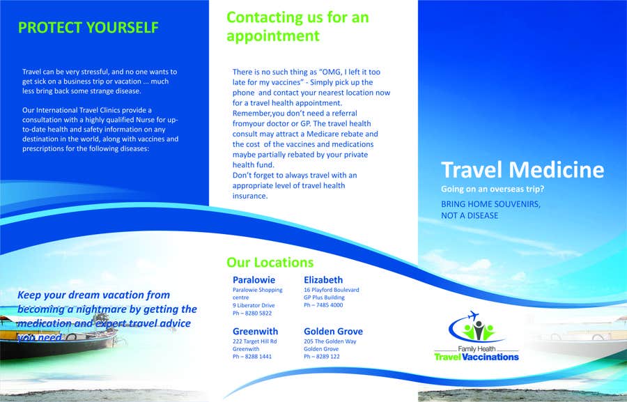 Contest Entry #17 for                                                 Design a Brochure for a Travel Vaccination Clinic
                                            