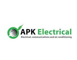 nº 172 pour Logo Design for APK Electrical par vfxgopal1 