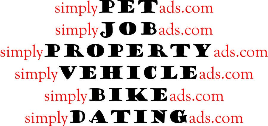 Intrarea #68 pentru concursul „                                                Logo Design for simplyTHEMEWORDads.com (THEMEWORDS: PET, JOB, PROPERTY, BIKE, VEHICLE, DATING)
                                            ”