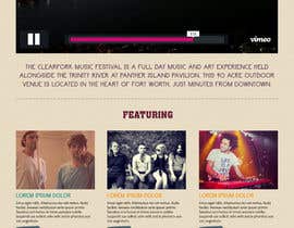#8 cho Design Updated Website Header for Music Festival bởi tarana1