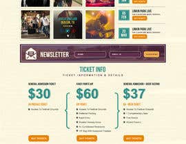 #19 cho Design Updated Website Header for Music Festival bởi ProliSoft
