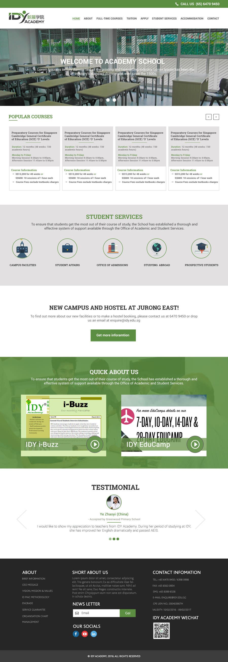 Contest Entry #9 for                                                 WordPress Template for a School Website
                                            