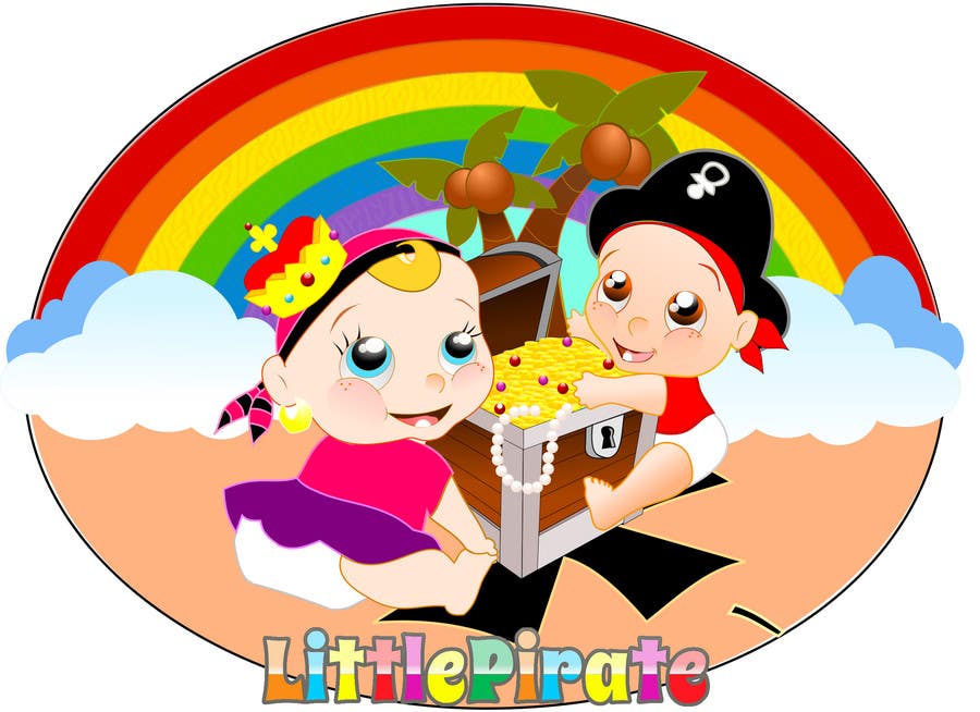 Kilpailutyö #101 kilpailussa                                                 Logo Design for a baby shop - Nice pirates with a Cartoon style, fun and modern
                                            