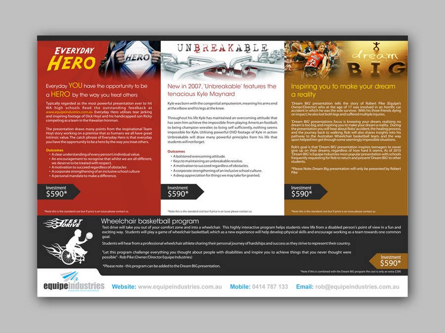 Participación en el concurso Nro.5 para                                                 Flyer Design for Equipe Industries
                                            