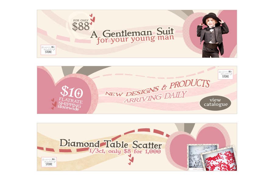 Contest Entry #19 for                                                 Banner Ad Design for Dream Wedding Store
                                            
