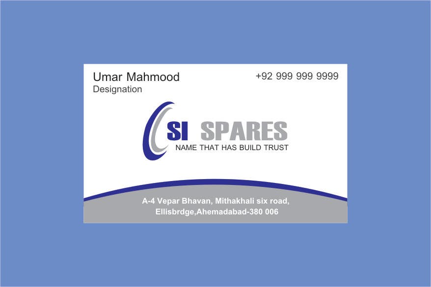Konkurransebidrag #60 i                                                 Business Card Design for SI - Spares
                                            