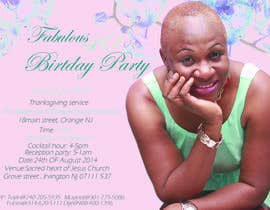 #10 for Design a Flyer for invitation Card for 40 year old party of Adebola Aderibigbe by sunflower132