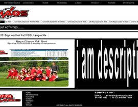 Nro 4 kilpailuun Design a Website HOMEPAGE Mockup for Youth Soccer käyttäjältä abdullahpb
