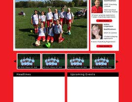 Nro 16 kilpailuun Design a Website HOMEPAGE Mockup for Youth Soccer käyttäjältä mishok123