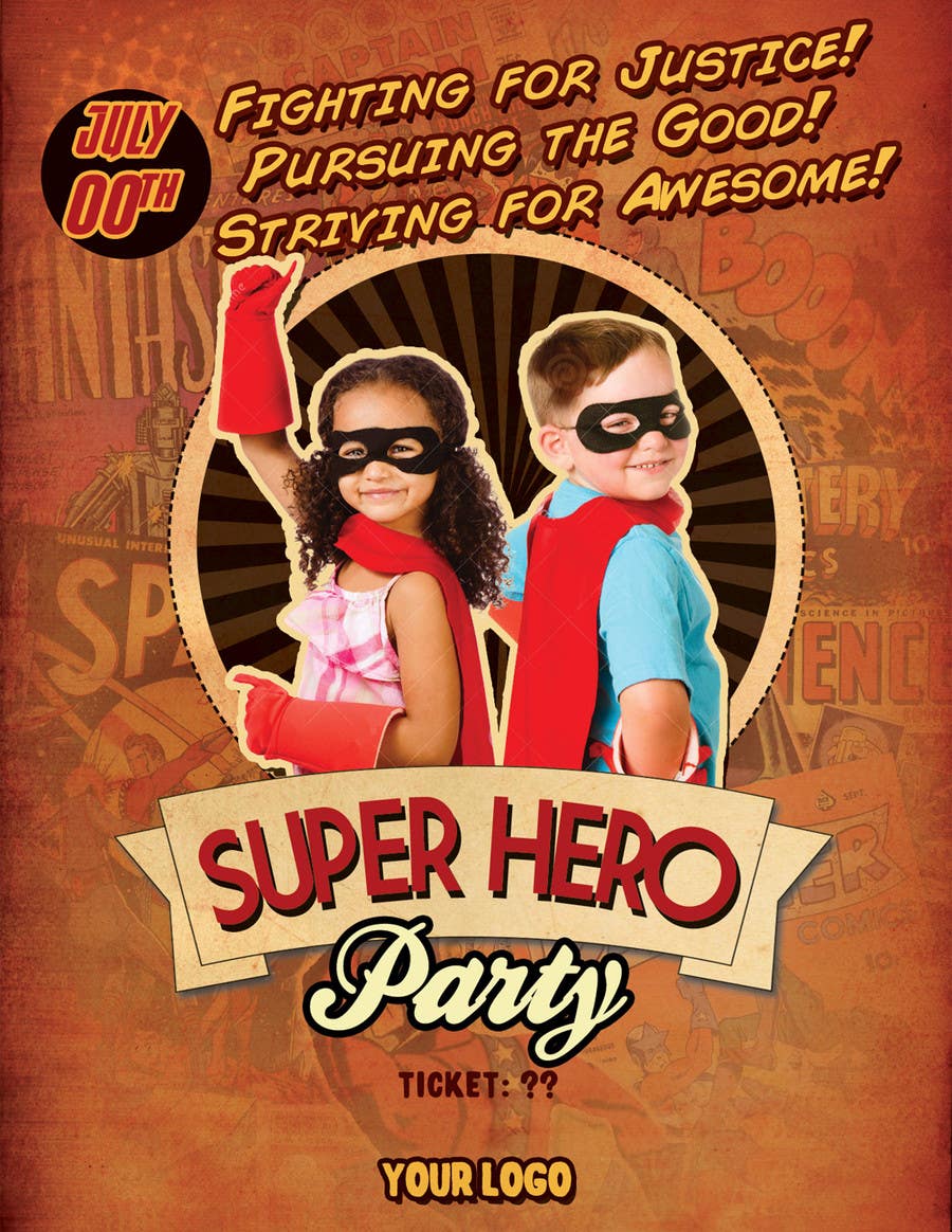 Penyertaan Peraduan #22 untuk                                                 Design a Flyer for Super Hero Day
                                            