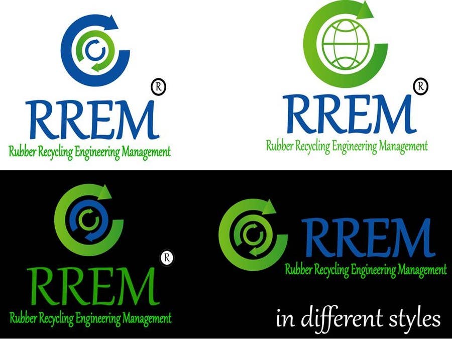 Penyertaan Peraduan #455 untuk                                                 Logo Design for RREM  (Rubber Recycling Engineering Management)
                                            
