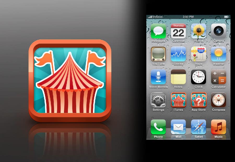 Inscrição nº 24 do Concurso para                                                 IOS App Icon Design for whichfestival.com
                                            